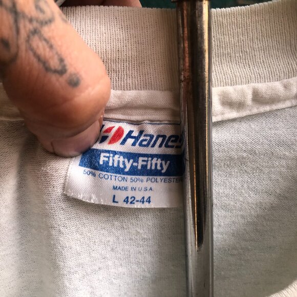 1987 Randy Ritskes Car Racing Tee , Vintage Car Racing Graphic T-Shirt Size L - Picture 7 of 10